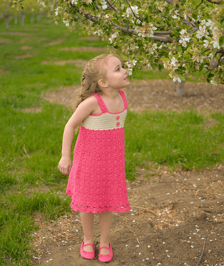 Crochet Girls Dress Pattern by Crochet Garden