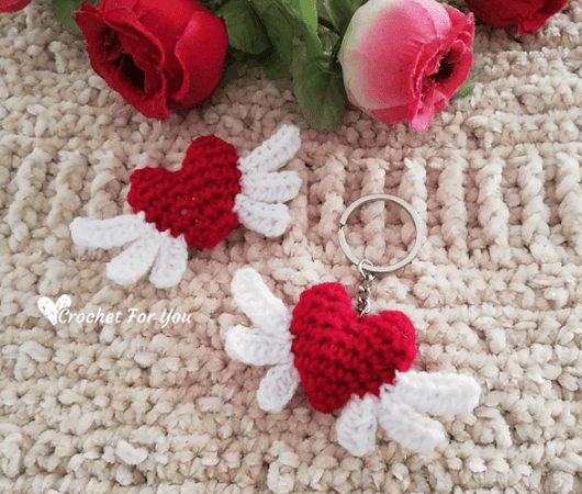 Crochet Heart Angel Pattern by Crochet For You