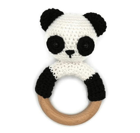Crochet Panda Rattle Pattern by KNUFL