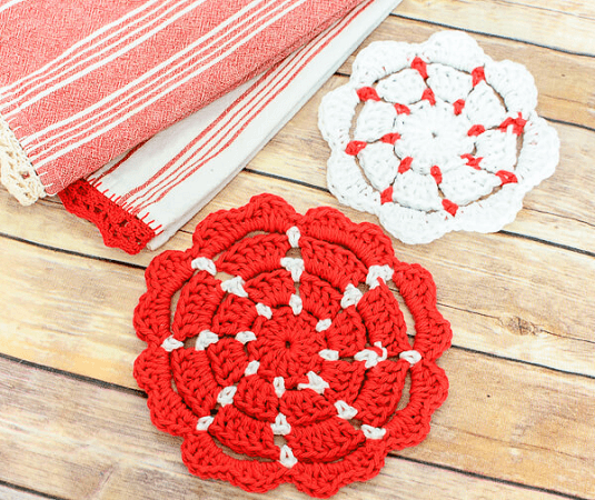 Crochet Pot Holders Pattern by Petals To Picots