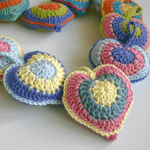 Crochet Stuffed Heart Pattern by Wool N Hook