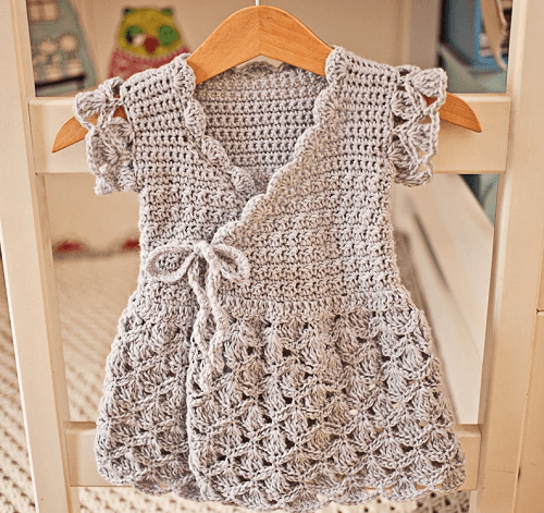 Crochet Wrap Dress Pattern by Mon Petit Violon