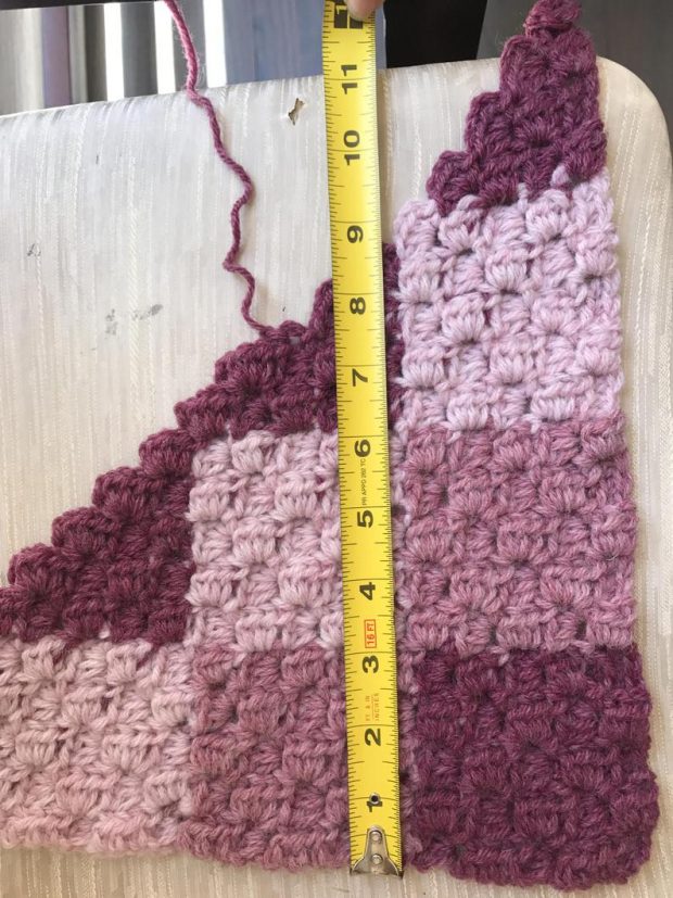 Corner to Corner Crochet Baby Blanket