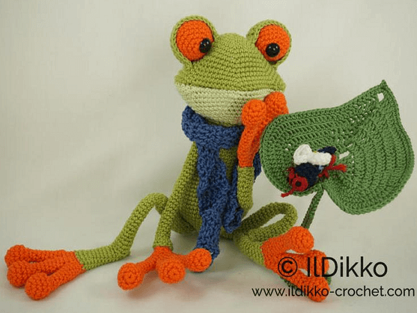 Fred The Frog Amigurumi Pattern by Il Dikko