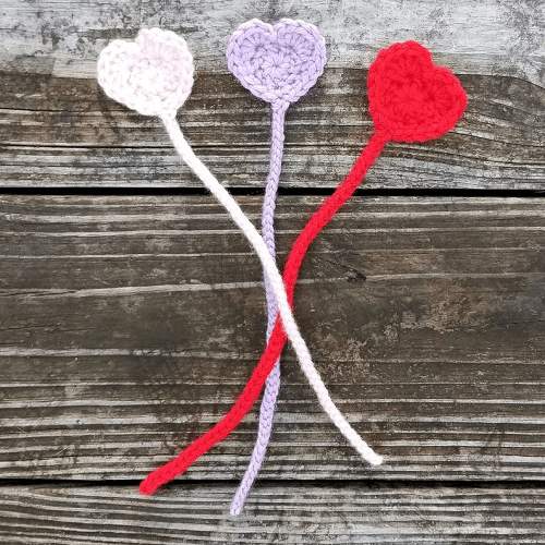 Heart Bookmark Crochet Pattern by HCK Crafts