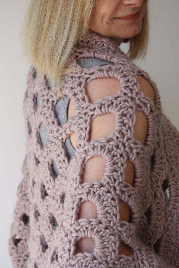 kimono style cardigan Crochet Cocoon Cardigan Pattern