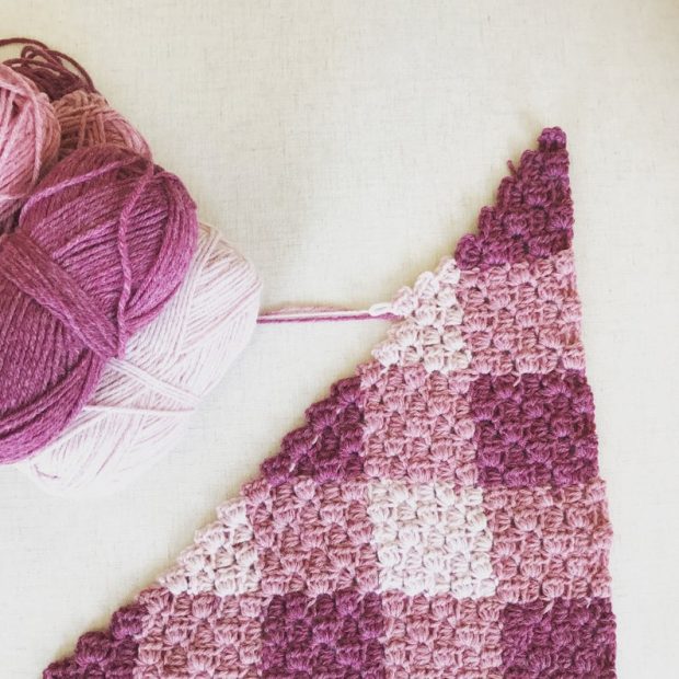 one stitch Corner to Corner Crochet Baby Blanket