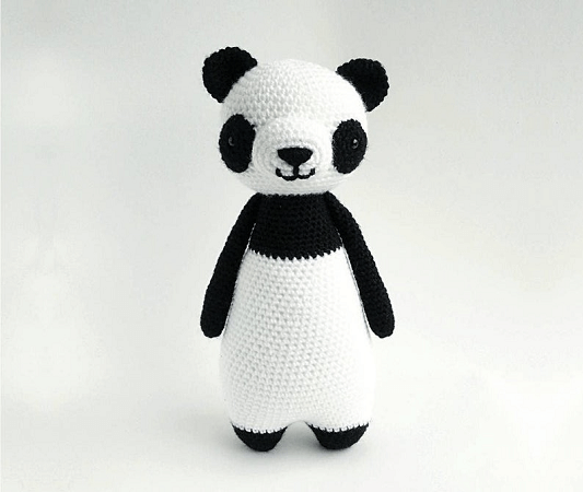 Panda Bear Crochet Amigurumi Pattern by Little Bear Crochets