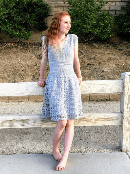 Parisian Dress Crochet Pattern by Desert Blossom Crafts