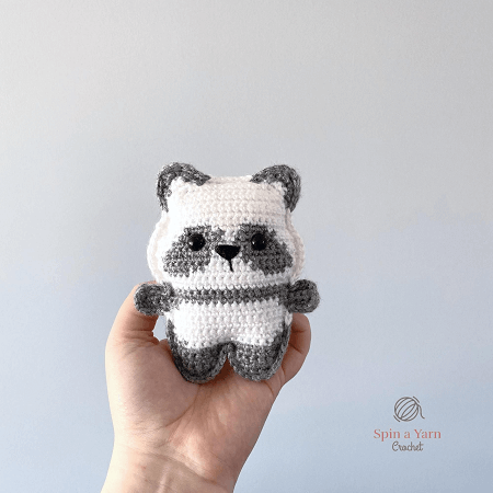 Pocket Panda Free Crochet Pattern by Spin A Yarn Studio