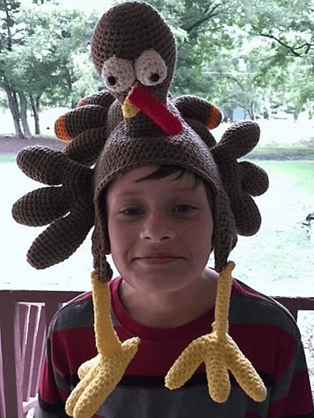 Turkey Hat Crochet Pattern by Sharpin Designs