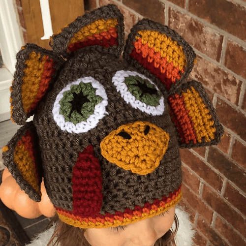 crochet turkey hat pattern free by Elizabeth Ruth