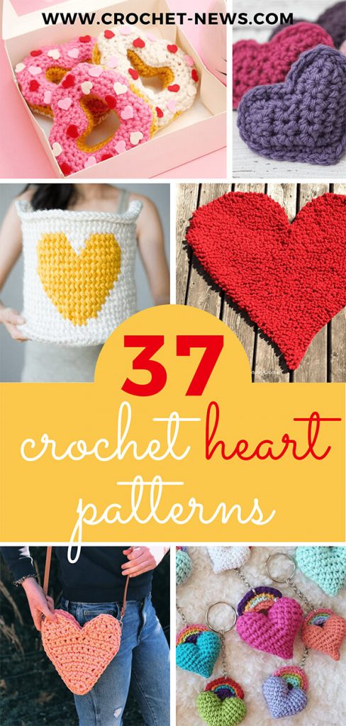 39 Crochet Heart Patterns - Crochet News