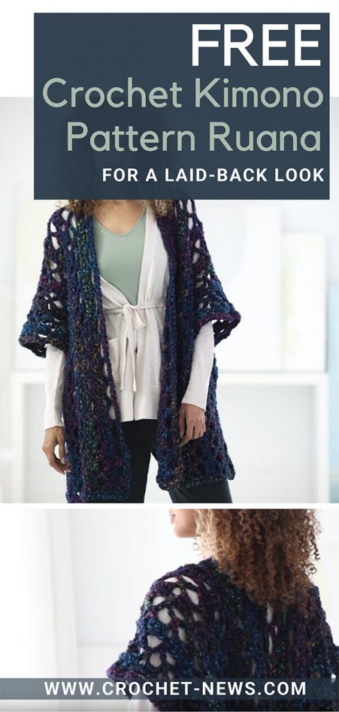 Free Crochet Kimono Pattern Ruana for a Laid-back Look