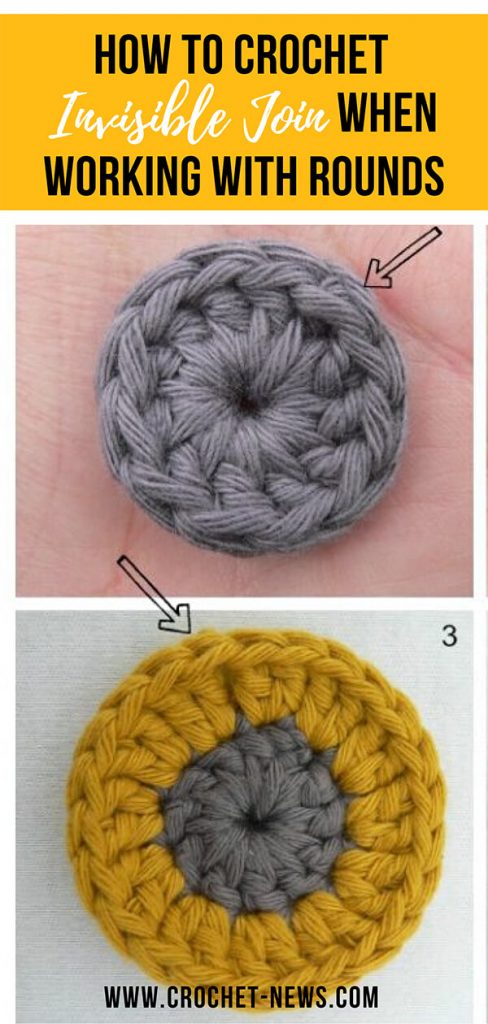 How To Crochet Invisible Join When Working with Rounds | Written