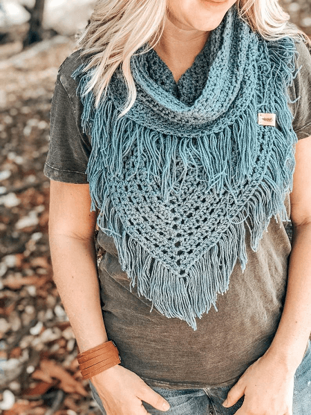 Boho Infinity Scarf Crochet Pattern by Wild Sapling