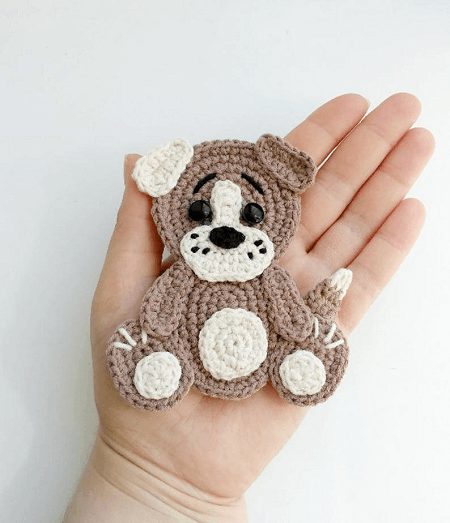 Crochet Dog Applique Pattern by Fancy Infancy Crochet