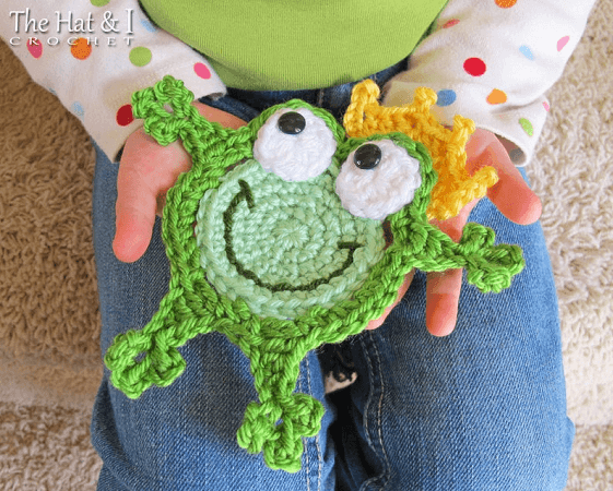 Crochet Frog Coaster Pattern by The Hat And I