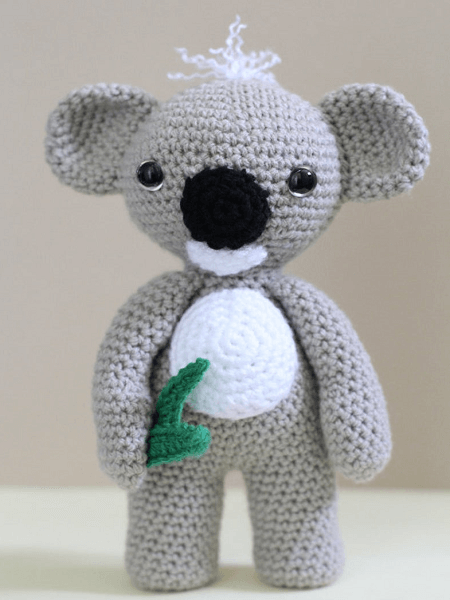 Kc, The Koala Crochet Amigurumi Pattern by Hello Yellow Yarn