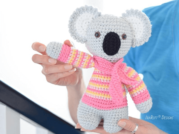 Ken, The Koala Crochet Pattern by Ira Rott Patterns