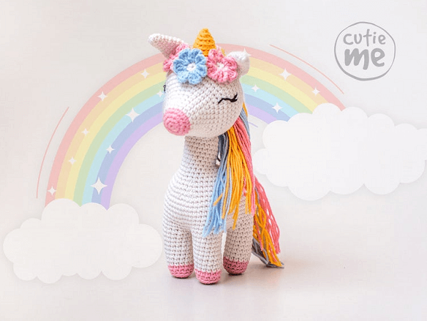 Lucy, The Unicorn Crochet Pattern by Cutie Me Store