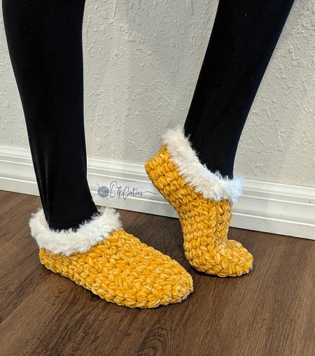 Meadow Slippers Crochet Pattern by LTK Cuties