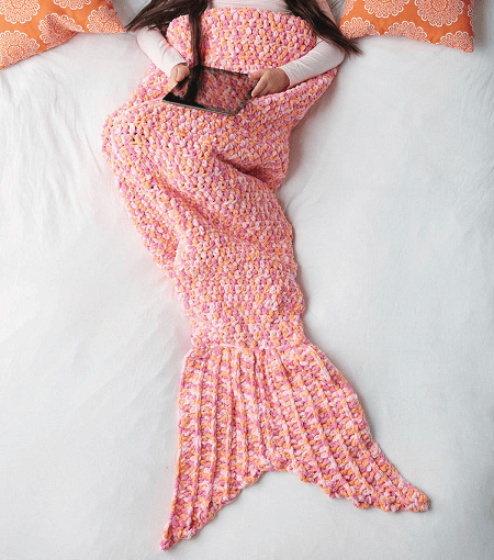 Mermaid Tail Crochet Snuggle And Sleep Sack Pattern by Joann