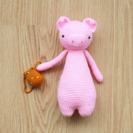 Pig Crochet Amigurumi Pattern by Little Bear Crochets