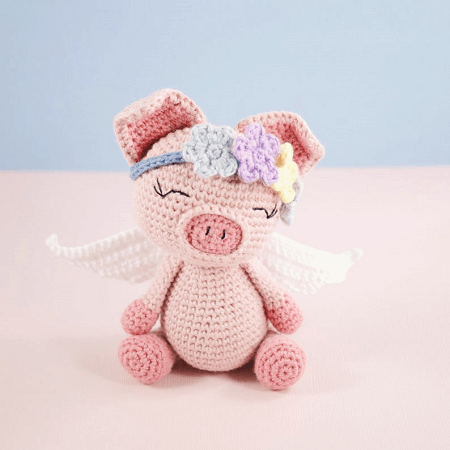 Pippa The Pig Amigurumi Pattern by The Little Hook Crochet