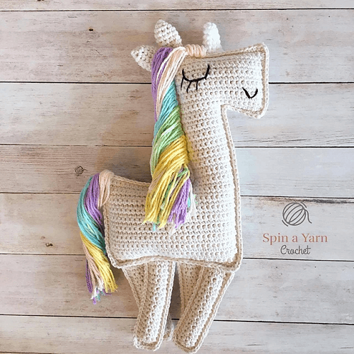 Ragdoll Unicorn Crochet Pattern by Spin A Yarn Crochet