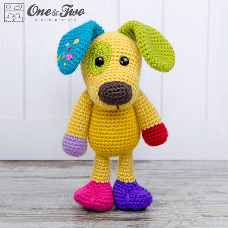 Scrappy, The Happy Puppy Amigurumi Pattern by One And Two Company