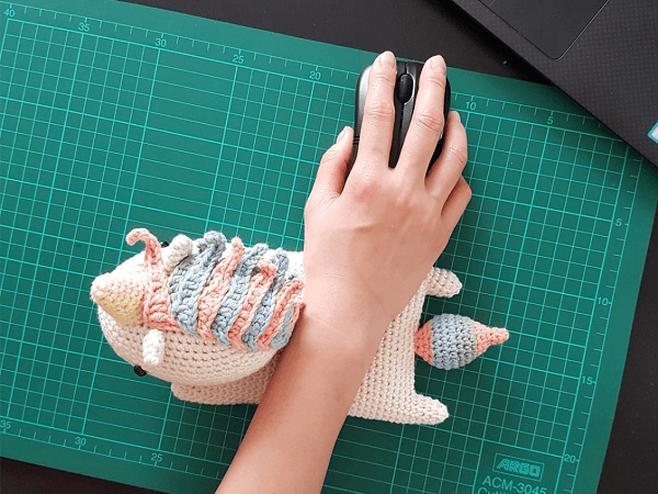 Unicorn Crochet Wrist Rest Pattern by One Zero Crochet