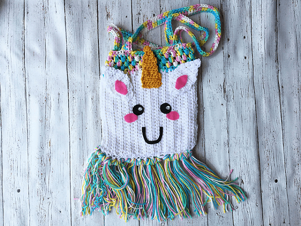 Unicorn Tote Bag Crochet Pattern by Lady Dust Bunny