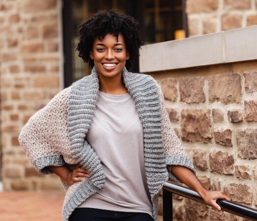 Veronica Cocoon Cardigan Crochet Pattern by TL Yarn Crafts