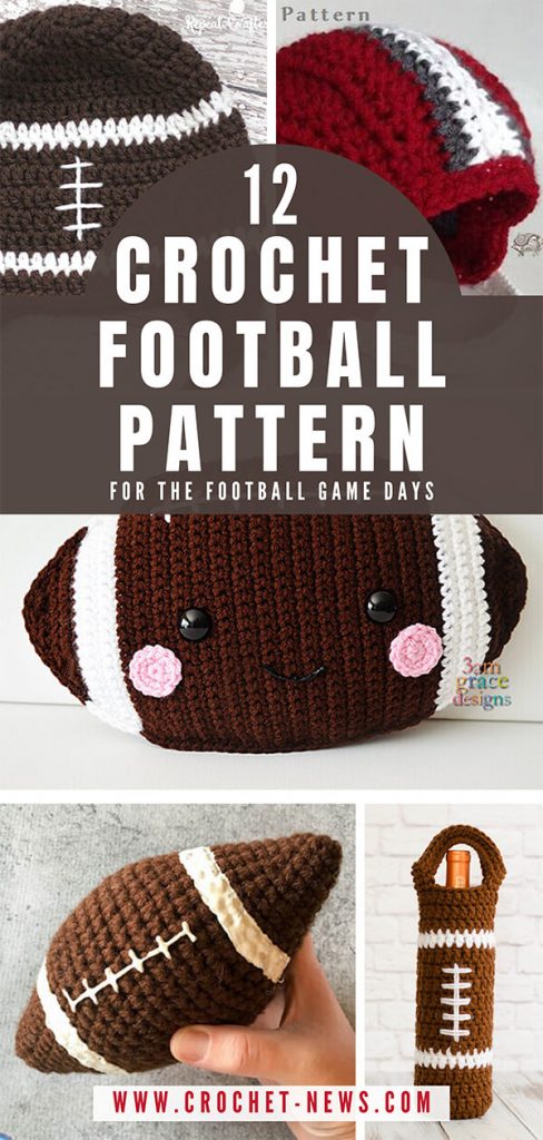 12 Crochet Football Pattern for the Football Game Days - Crochet News