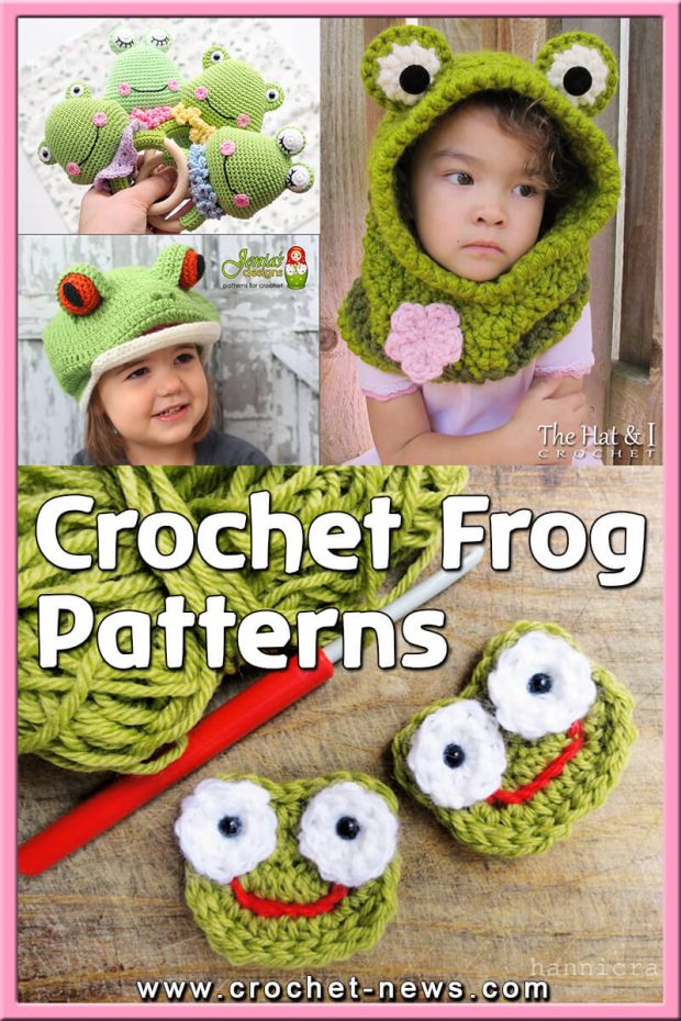 CROCHET FROG AND FROG HAT PATTERNS