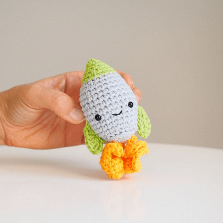 Amigurumi Rocket Crochet Pattern by 1 Dog Woof