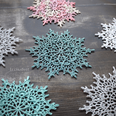 Ariel Snowflake Crochet Pattern by Irina Maleeva