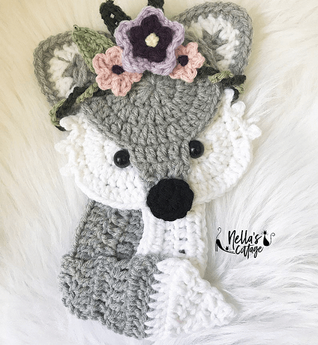 Boho Fox Crochet Pattern by Nella's Cottage