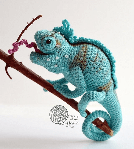 Crochet Chameleon Pattern by Yarns Of My Heart