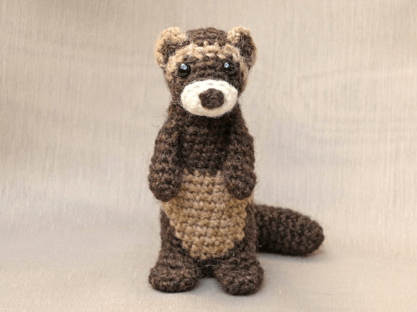 Crochet Ferret Polecat Pattern by Sons Popkes