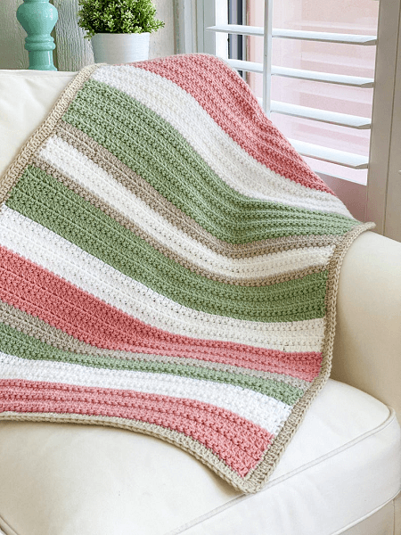 Easy Crochet Blanket Pattern by Daisy Cottage Designs