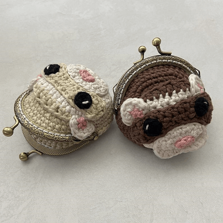 Ferret Coin Purse Crochet Pattern by The Cheerful Chameleon