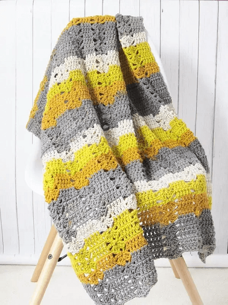 Fireplace Afghan Crochet Pattern by Crochet Dreamz