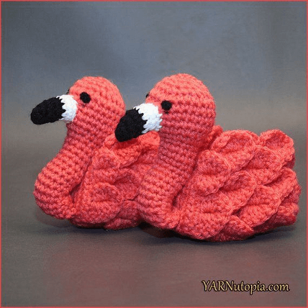 Flamingo Feet Baby Booties Crochet Pattern by Yarnutopia