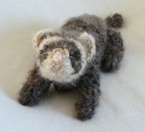 Fuzzy Ferret Amigurumi Pattern by Planet June