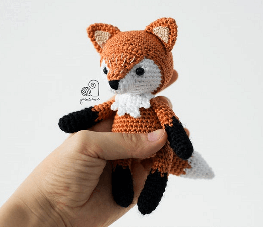 crochet fox doll