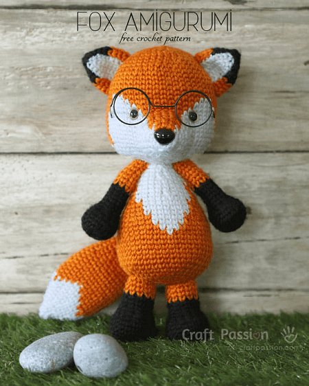 Mr. Furu, The Amigurumi Fox Pattern by Craft Passion