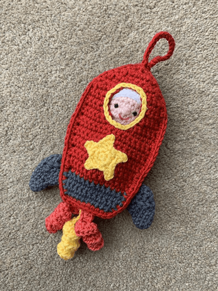 Rocket Pocket Pal Crochet Pattern by Lau Loves Crochet