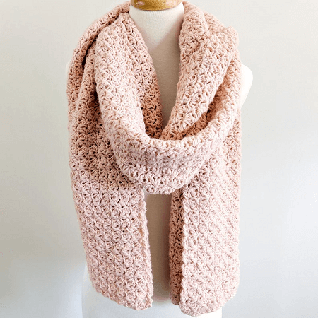 Simple Crochet Scarf Pattern by Just Be Crafty Shop